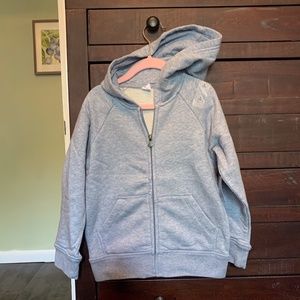 Gap Light Blue Hooded Sweatshirt with Full Zip 5T